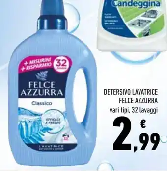 Conad Felce Azzurra Detersivo lavatrice 32 lavaggi offerta