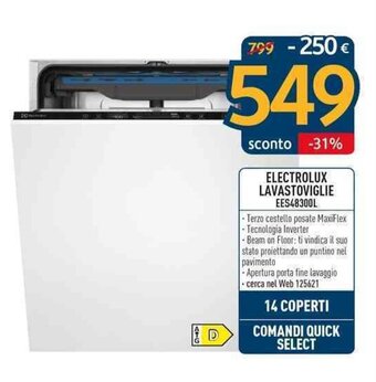 Sinergy Electrolux Lavastoviglie EES48300L offerta
