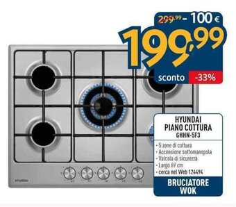 Sinergy Hyundai Piano Cottura GHHN-5F3 offerta