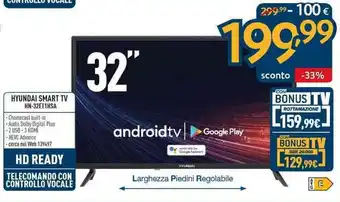 Sinergy Hyundai Smart TV HN-32ET1HSA offerta