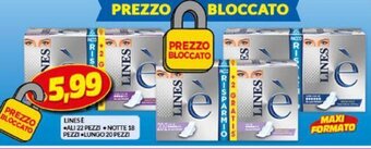 Risparmio Casa Lines è Ali 22 pezzi, Notte 18 pezzi, Lungo 20 pezzi offerta