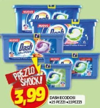 Dash Ecodosi 25 pezzi, 22 pezzi