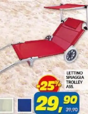 Risparmio Casa Lettino Spiaggia Trolley ass. offerta