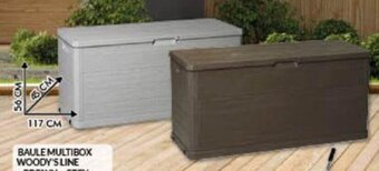 Baule Multibox Woody's Line brown/grey