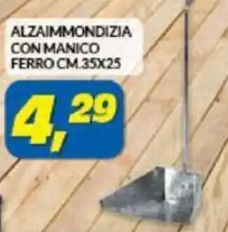 Risparmio Casa Alzaimmondizia con manico ferro cm 35x25 offerta