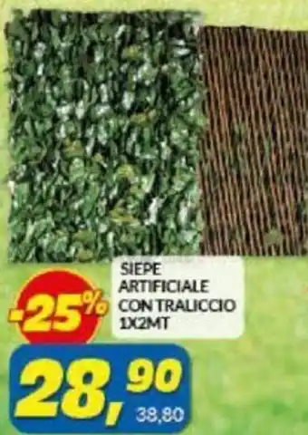 Risparmio Casa Siepe Artificiale con traliccio 1x2 mt offerta