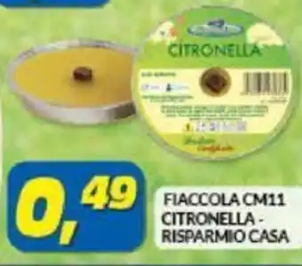 Risparmio Casa Fiaccola cm 11 citronella - risparmio casa offerta
