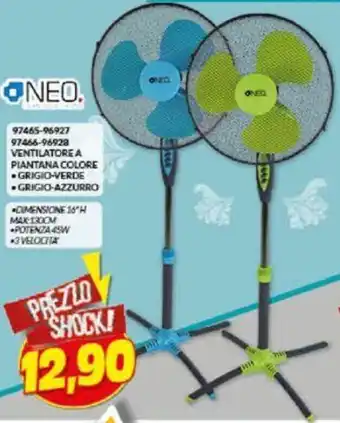 Risparmio Casa Neo Ventilatore a Piantana colore offerta