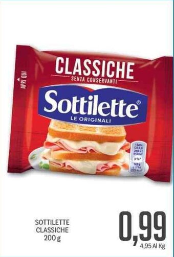 Supermercati Piccolo Sottilette Classiche 200 g offerta