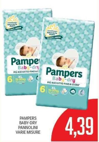 Supermercati Piccolo Pampers Baby-Dry Pannolini varie misure offerta
