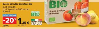 Carrefour Iper Succhi di frutta carrefour bio offerta