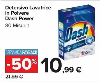 Detersivo lavatrice in polvere dash power