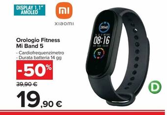 Orologio fitness mi band 5
