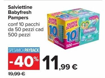 Salviettine babyfresh pampers