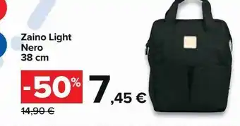 Zaino light nero
