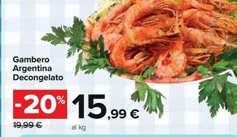 Carrefour Iper Gambero argentina decongelato offerta