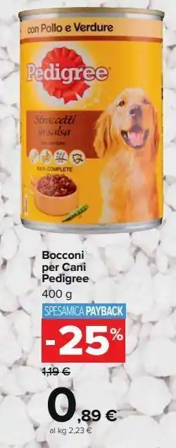 Carrefour Market Bocconi per cani pedigree offerta