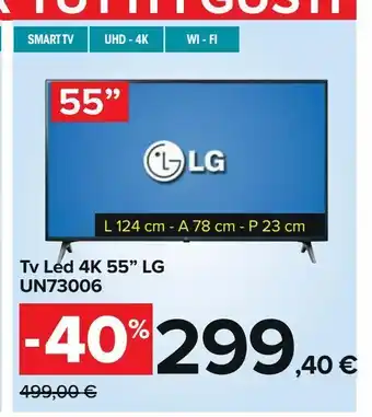 Tv led 4k 55" lg un73006