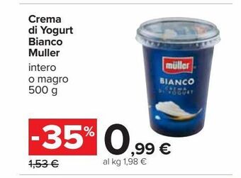 Crema di yogurt bianco muller