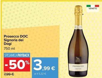 Carrefour Iper Prosecco doc signoria dei dogi offerta