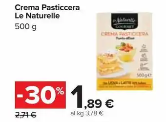 Carrefour Iper Crema pasticcera le naturelle offerta