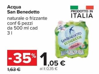 Acqua san benedetto