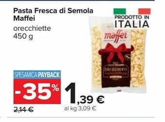 Carrefour Iper Pasta fresca di semola maffei offerta