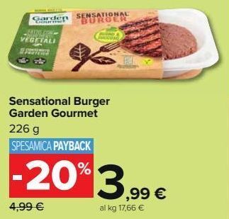 Carrefour Market Sensational burger garden gourmet offerta