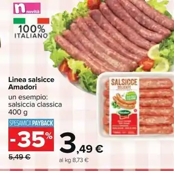 Carrefour Iper Linea salsicce amadori offerta