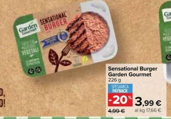 Sensational burger garden gourmet