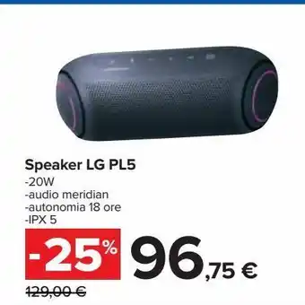 Carrefour Iper Speaker lg pl5 offerta