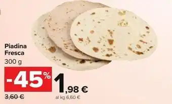 Carrefour Market Piadina fresca offerta