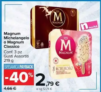 Carrefour Market Magnum michelangelo o magnum classico offerta