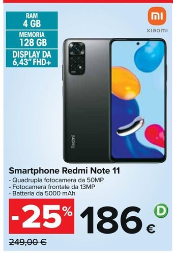 Carrefour Iper Smartphone redmi note 11 offerta