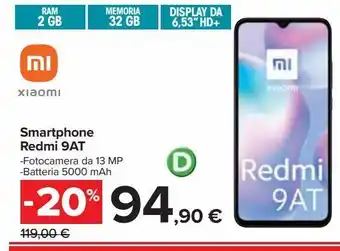 Smartphone redmi 9at