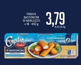 Supermercati Piccolo Findus Bastoncini di Merluzzo x18 - 450 g offerta