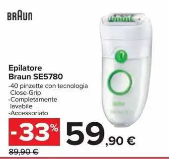 Carrefour Iper Epilatore braun se5780 offerta