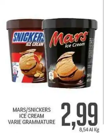 Supermercati Piccolo Mars/Snickers Ice Cream Varie grammature offerta