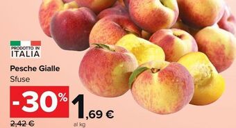 Carrefour Market Pesche gialle offerta