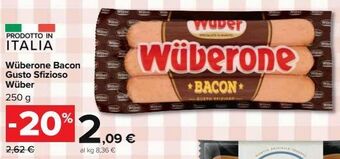 Wüberone bacon gusto sfizioso wüber