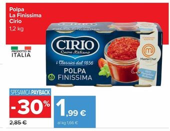 Polpa la finissima cirio