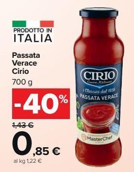 Carrefour Market Passata verace cirio offerta