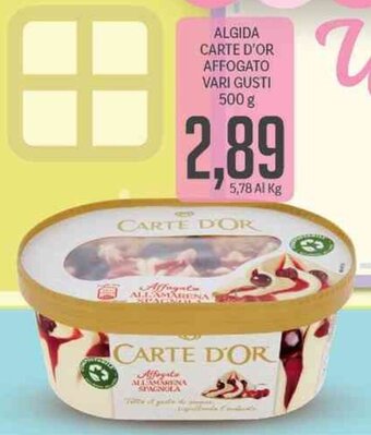 Algida Carte D'Or Affogato Vari Gusti 500 g