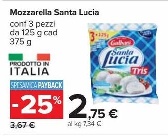 Mozzarella santa lucia