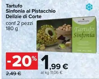 Tartufo sinfonia al pistacchio delizie di corte