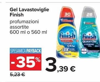 Carrefour Iper Gel lavastoviglie finish offerta
