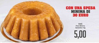 Supermercati Piccolo Babà Peso Minimo Garantito 1 kg offerta