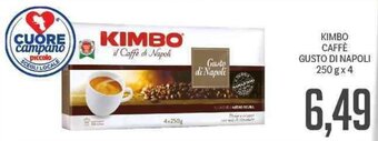 Supermercati Piccolo Kimbo Caffè Gusto Di Napoli 250 g x 4 offerta