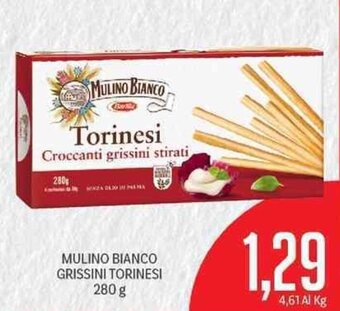 Supermercati Piccolo Mulino Bianco Grissini Torinesi 280 g offerta
