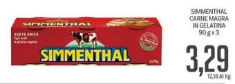 Supermercati Piccolo Simmenthal Carne Magra in Gelatina 90 g x 3 offerta